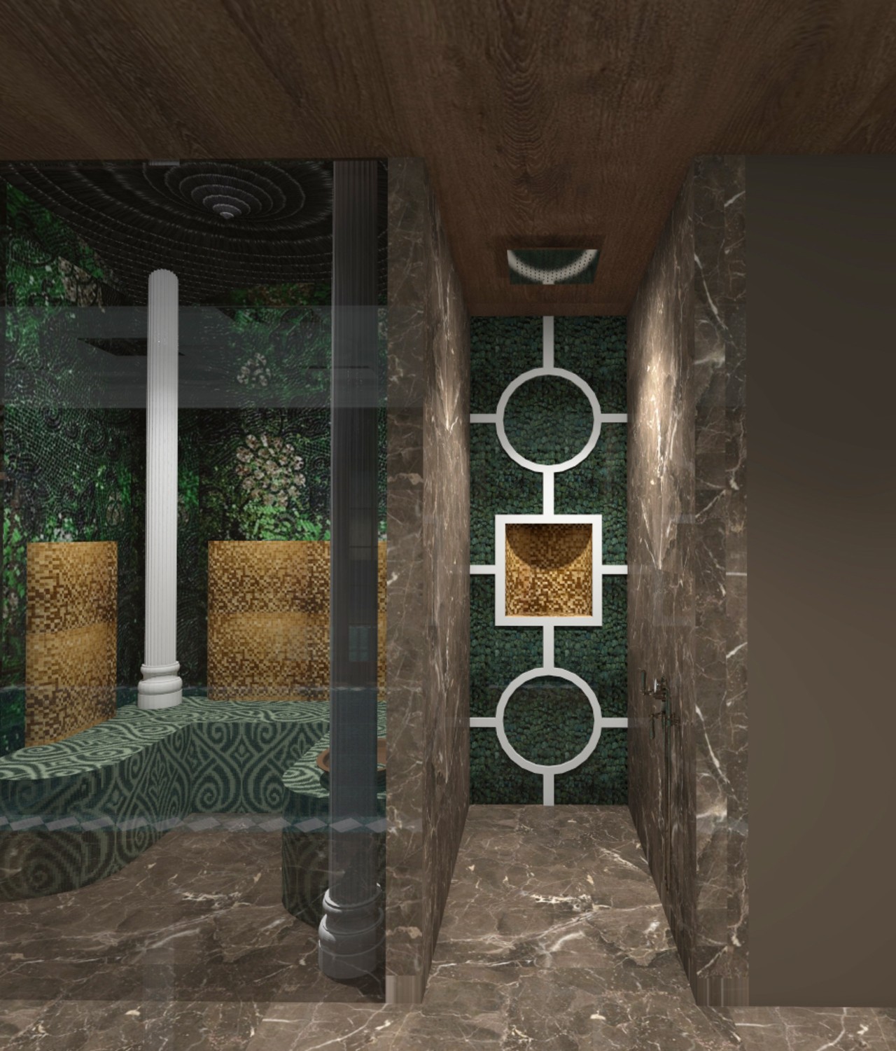 SPA interjeras pirtis