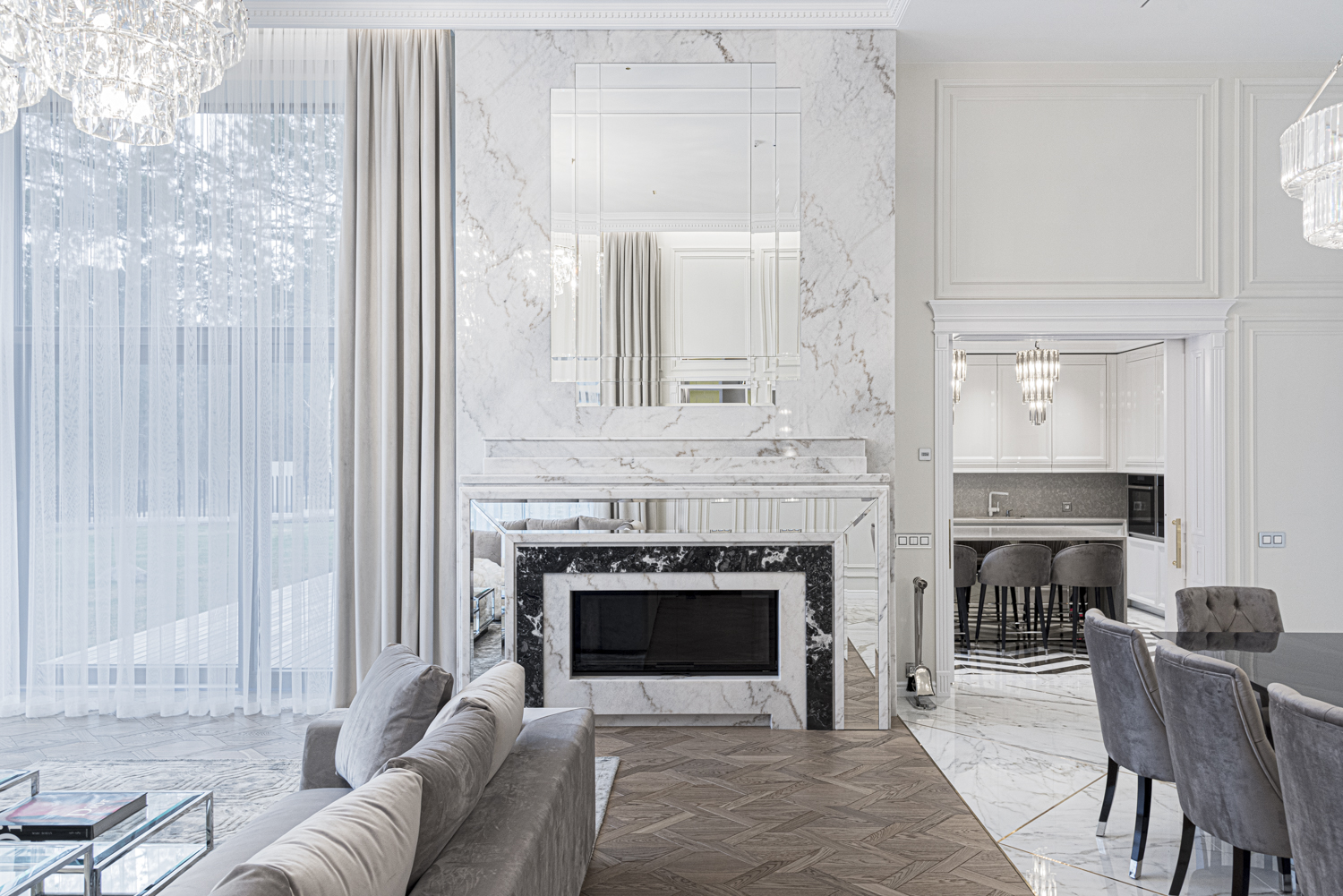 Beige residence